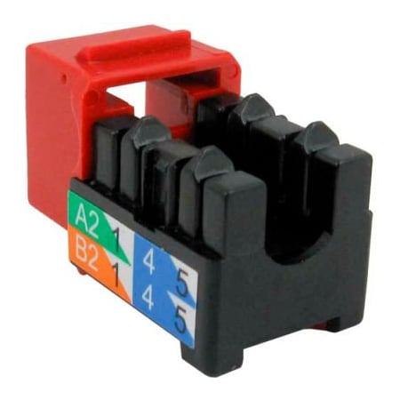 Chiptech, Inc Dba Vertical Cable Vertical Cable Cat 6 V-Max U-Style Keystone Jack - Red 352-V2720/RD